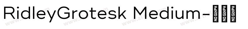 RidleyGrotesk Medium字体转换